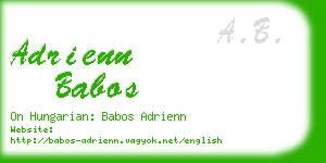 adrienn babos business card